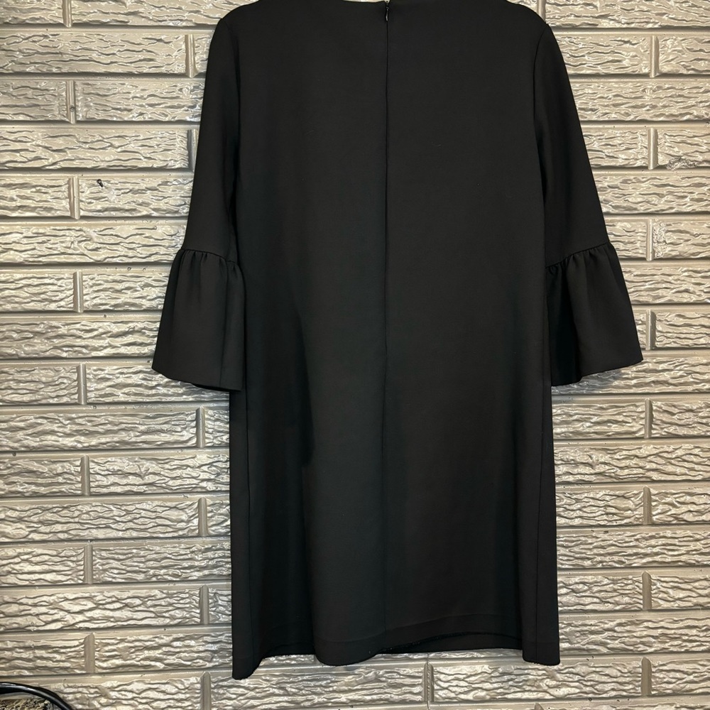 Formal Black Dress with Flowy Sleeves | Zara - Picture 4 of 5